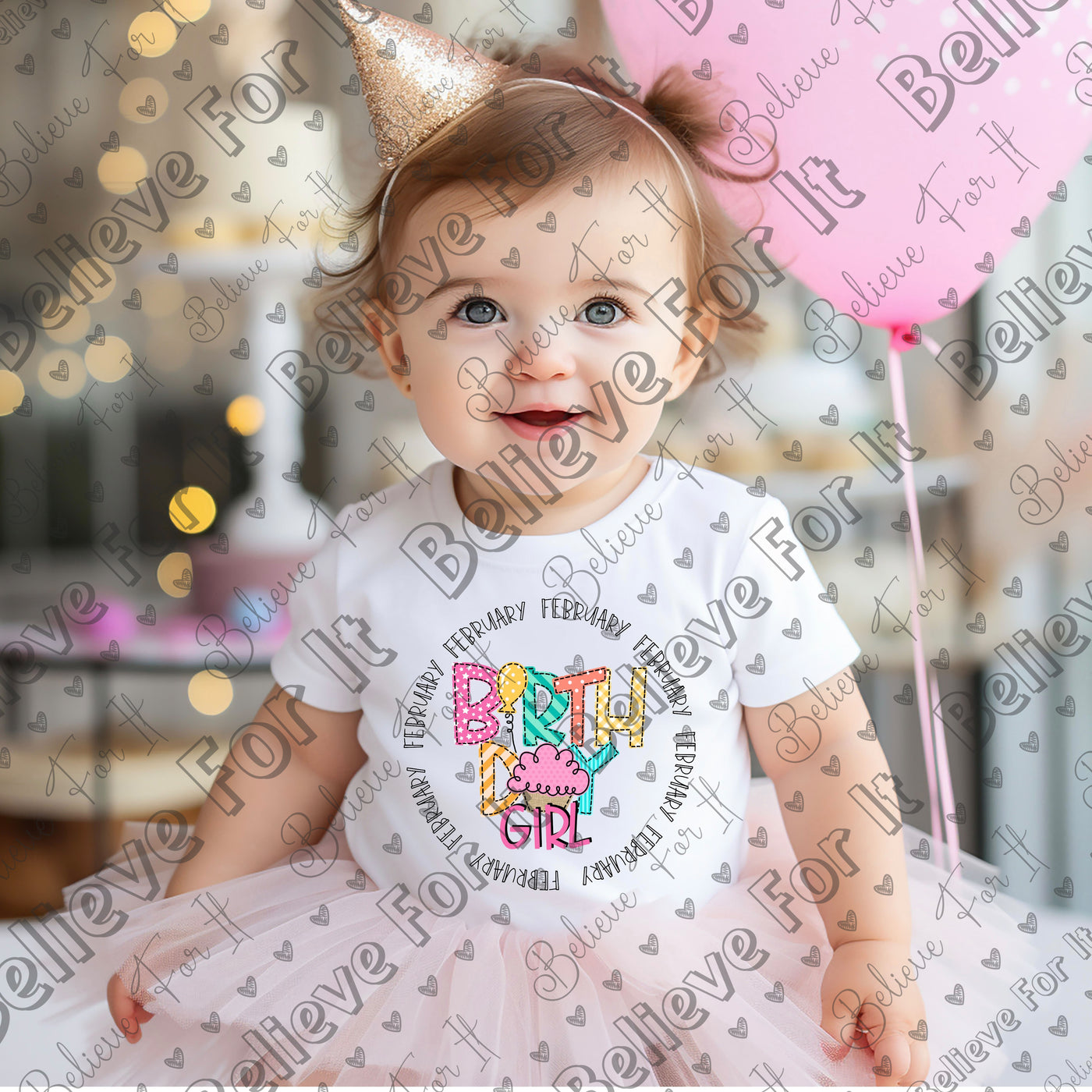 Baby and Toddler Girl Month Birthday Tshirts